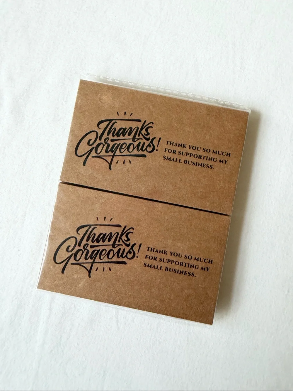 Kraft “Thanks Gorgeous” Small Business Thank You Cards 100 Cards